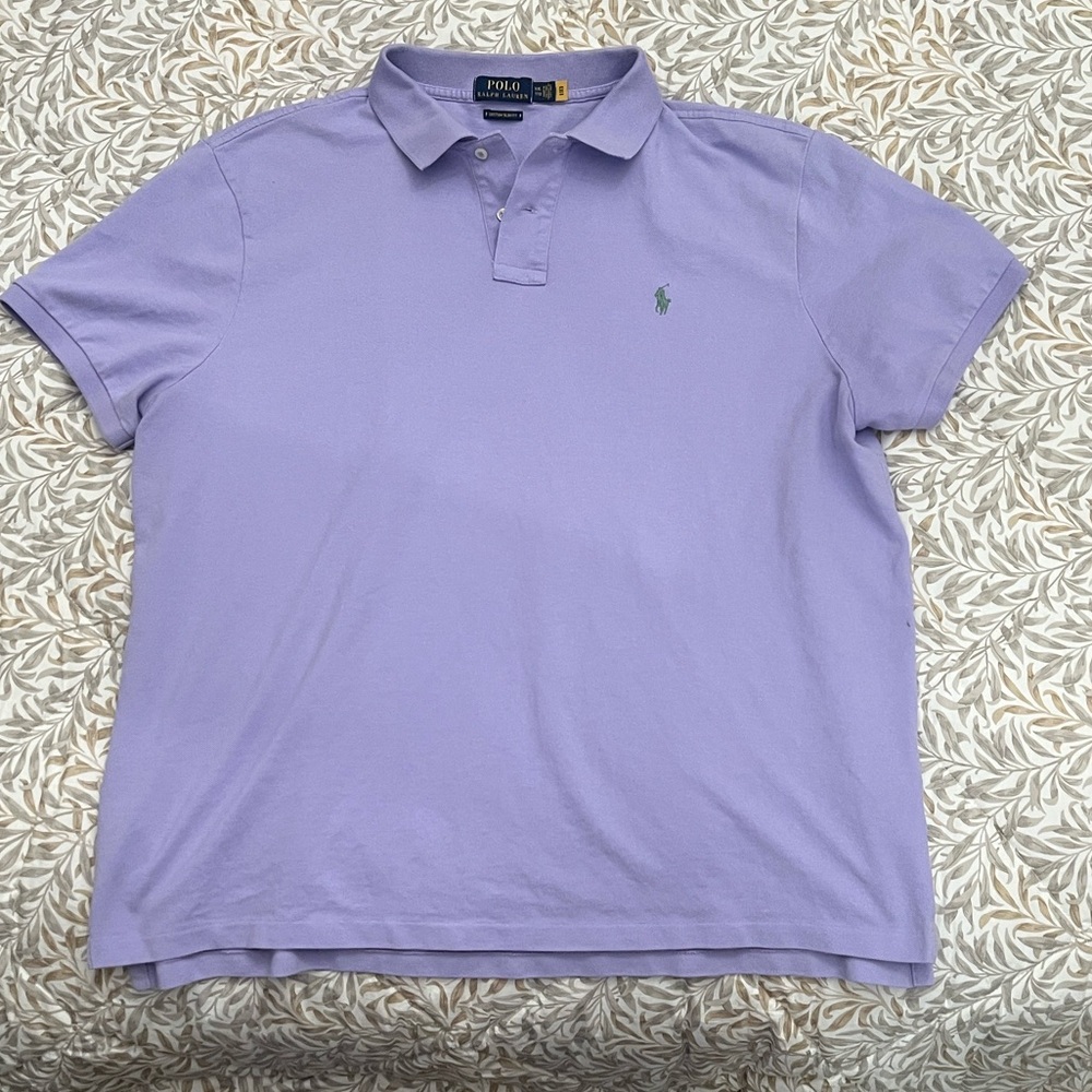 Polo by Ralph Lauren Men's Lavender Polo Shirt